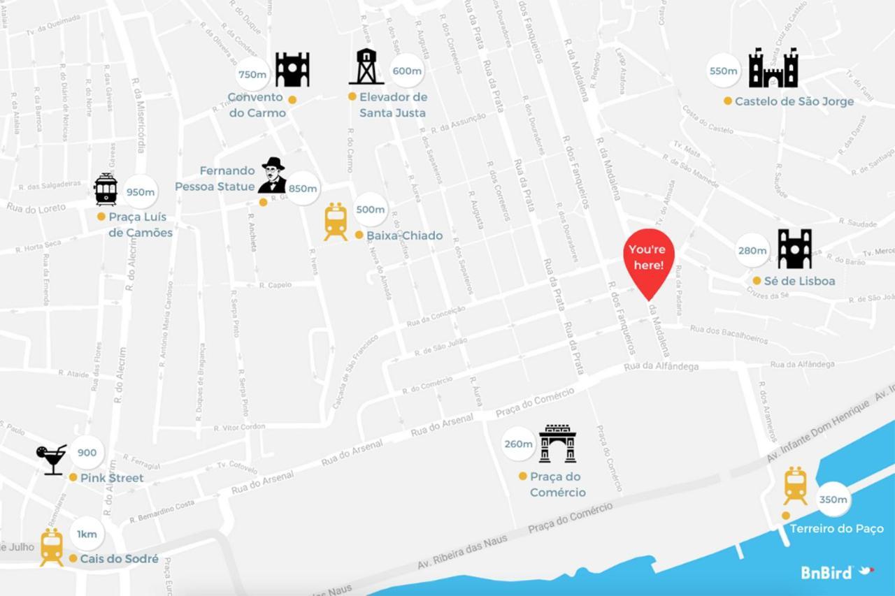 Downtown 75 Prestige In Baixa Apartment Lisbon Luaran gambar